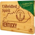 thumbnail image 1 of Bamboo State Cutting Board for Kitchen – Kentucky Cheese Board, Charcuterie Platter & Serving Tray, (15" x 10"), 1 of 7