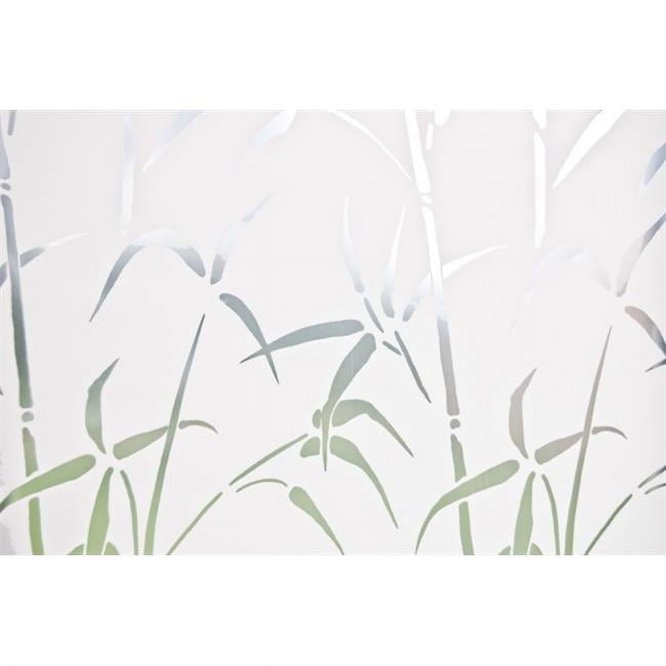 Bamboo Static Privacy Window Film- Door Size