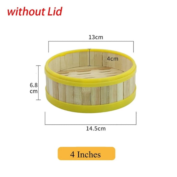 Bamboo Steamer Basket with Lid Dumpling Steamer Basket Chinese Steamer Basket Bamboo Steamer for Cooking Bao Buns Steam Basket