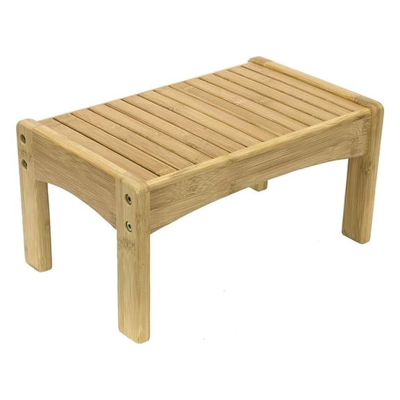 Bamboo Step Stool - Kids & Adults Foot Rest, Potty Training Stool