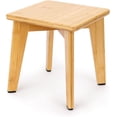 thumbnail image 1 of Bamboo Step Stool for Kids and Adults, Sturdy and Versatile Short Foot Stool for Bathroom, Kitchen, Bedroom, Compact 10-inch Small Wood Stool, Plant Stand (Natural), 1 of 12