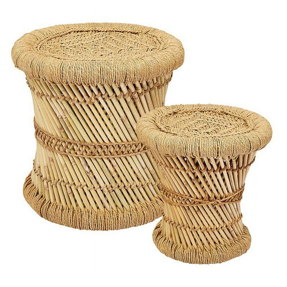 Bamboo Stool S/2