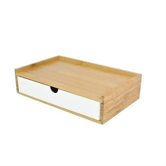 Bamboo Storage Box Sundries Cosmetic Jewelry Stationery Headset Storage Box Home Office Hotel Storage Drawers
