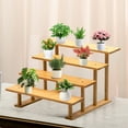 thumbnail image 1 of Bamboo Storage Rack, 4/5 Tier Step Shelf Organizer for Kitchen Countertop, Spice Rack Seasoning Display Stand, Multipurpose Shelf for Pantry Cabinet Bathroom and Office Supplies, 1 of 6