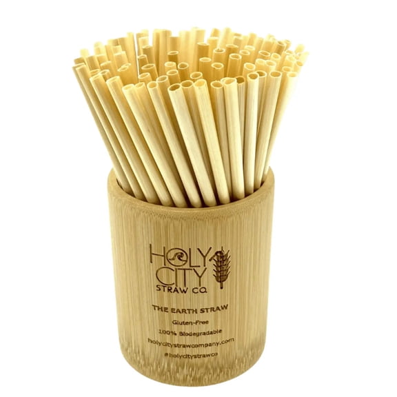Bamboo Straw Holder