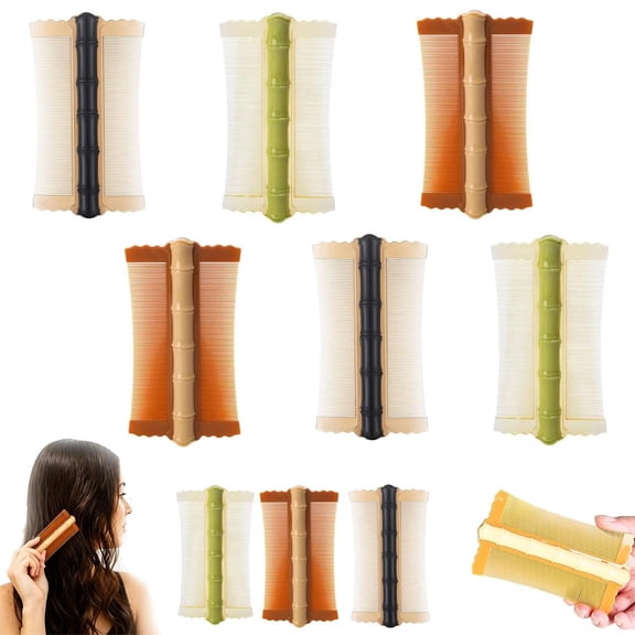 Bamboo Styling Double-Sided Fine Teeth Comb, Women Hair Comb Double-Side Combs, Professional Hair Styling Comb for Daily Grooming, Scalp Care and Smooth Hair Detangling