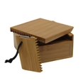 thumbnail image 1 of Bamboo Surfing Wax Box Holder with Surf Fin Allen Key (Wax Box+Surf Comb), 1 of 3