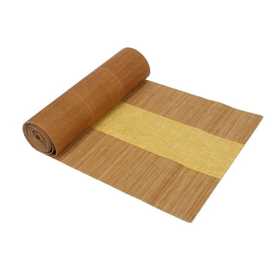 Bamboo Table Runner, Japanese Style, Handmade Heat-Resistant Placemats, Non-Slip Insulation Tea Mat, Washable for Dining Room and Kitchen