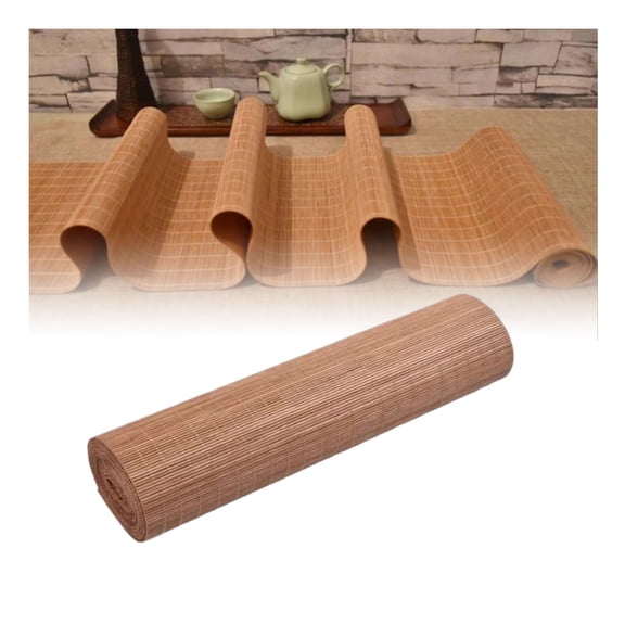 Bamboo Table Runner for Dining and Kitchen,Washable Heat-Resistant   Decorative Dining Table Mat for Tea Ceremony Farmhouse Decor
