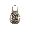 thumbnail image 1 of Bamboo Tall Round Bellied Lantern Weathered Finish-12.00"H, 1 of 1
