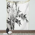 thumbnail image 1 of Bamboo Tapestry, Bamboo Tree Image Traditional Chinese Calligraphy Style Asian Culture Theme, Wall Hanging for Bedroom Living Room Dorm Decor, 60W X 80L Inches, Charcoal Grey White, by Ambesonne, 1 of 5