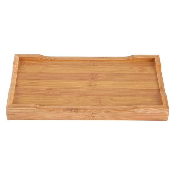 Bamboo Tea Tray, Comfortable Touch Tray Washable Elegant Durable Texture for Home