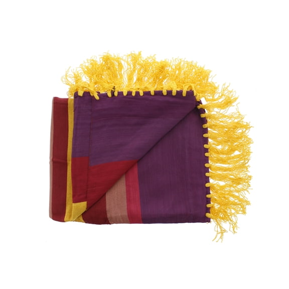 Bamboo Throw Colourful Classics The Tsandza Collection Bronze Yellow