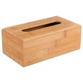 thumbnail image 1 of Bamboo Tissue Box with Creative Top Lid, Perfect present Idea for Housewarming Occasions, 1 of 5