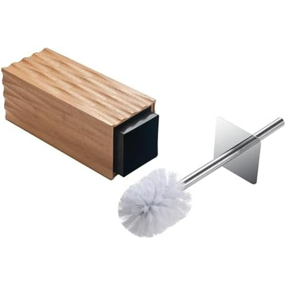 Bamboo Toilet Bowl Cleaner with Holder for All Toilet Types, Hidden ...