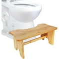 Bamboo Toilet Stool for Adults, 7 Inch Height Squatting Poop Stool for