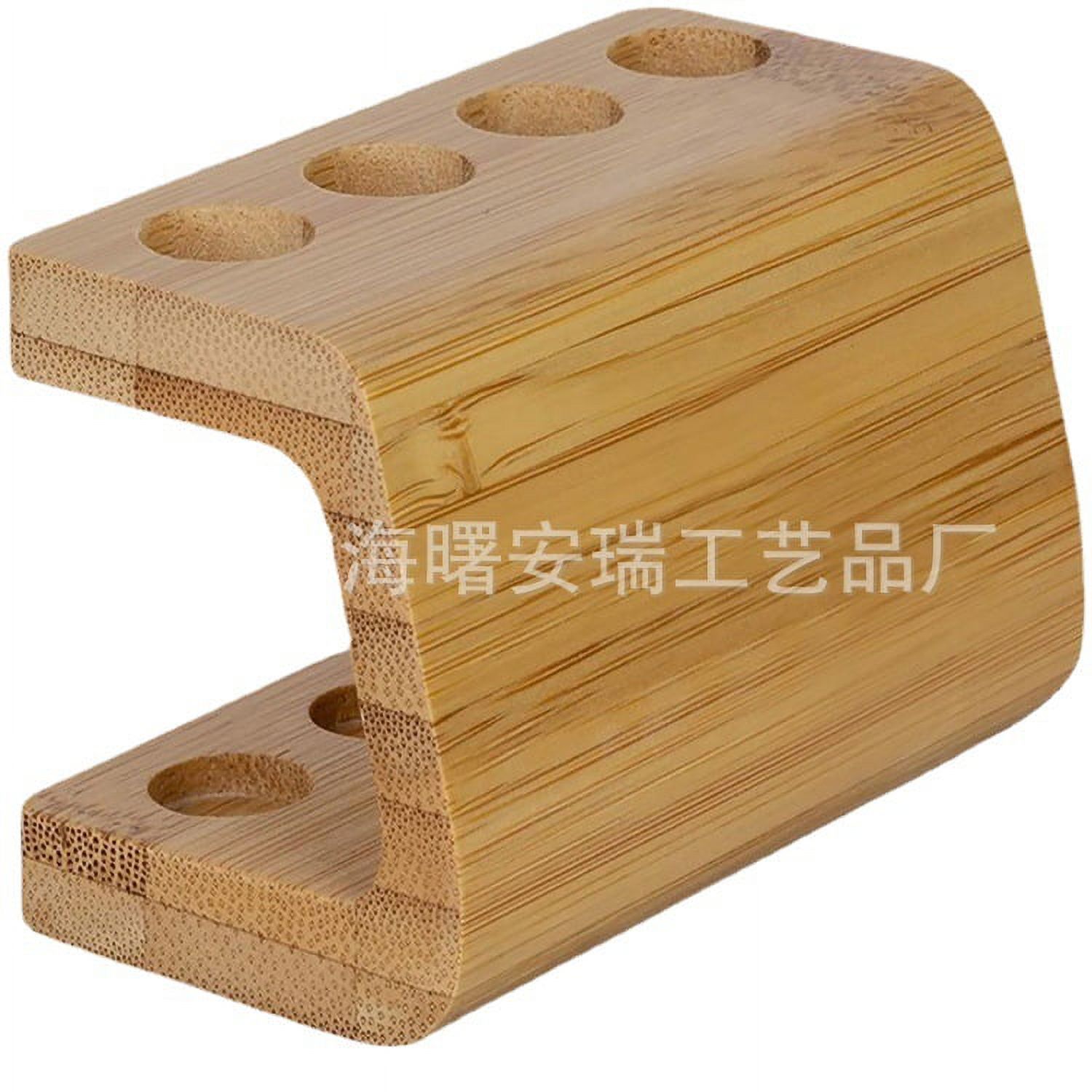 Bamboo Toothbrush Holder Bamboo Pen Holder 4hole Bamboo Toothbrush