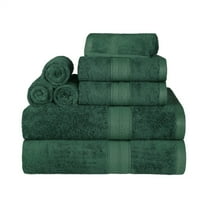 Bamboo Towel Sets, 13" x 13", 16" x 30", 30" x 54", Hunter Green by Blue Nile Mills