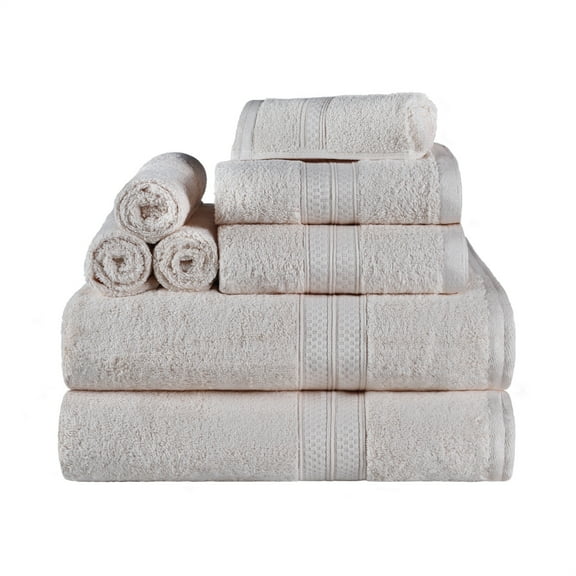 Bamboo Towel Sets, 13" x 13", 16" x 30", 30" x 54", Ivory by Blue Nile Mills