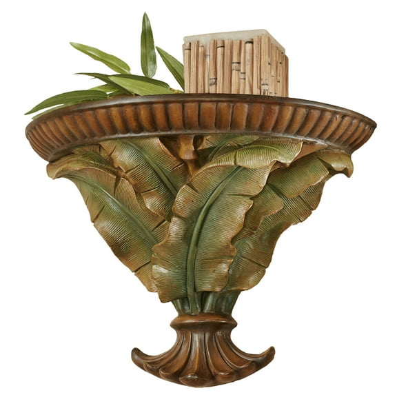 Bamboo Tropics Wall Shelf Green