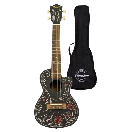 Bamboo U-23 Flower & Roll Concert Ukulele