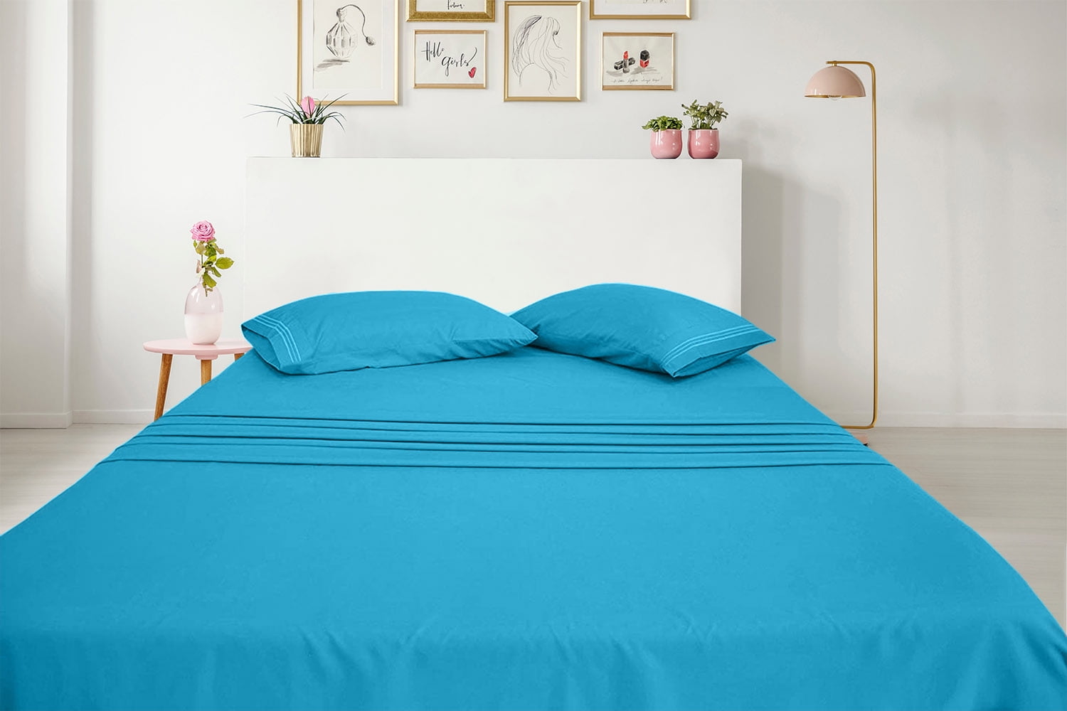King Aqua Organic Bamboo Deep Pocket Bed Sheet Set