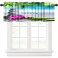 thumbnail image 1 of Bamboo Valance Curtain Forest Tree Nature Image Asian Themed Rod Pocket Valance Window Treatments 1 Panel Short Curtains for Kitchen Farmhouse Living Room Bathroom Decor 54 x 18 in, 1 of 6