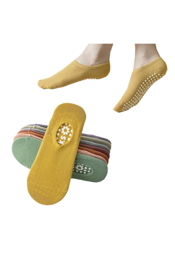 Bamboo Viscose Pilates Socks Compression Non Slip Cushioned Anti Blister Moisture Wicking Yoga Socks B145