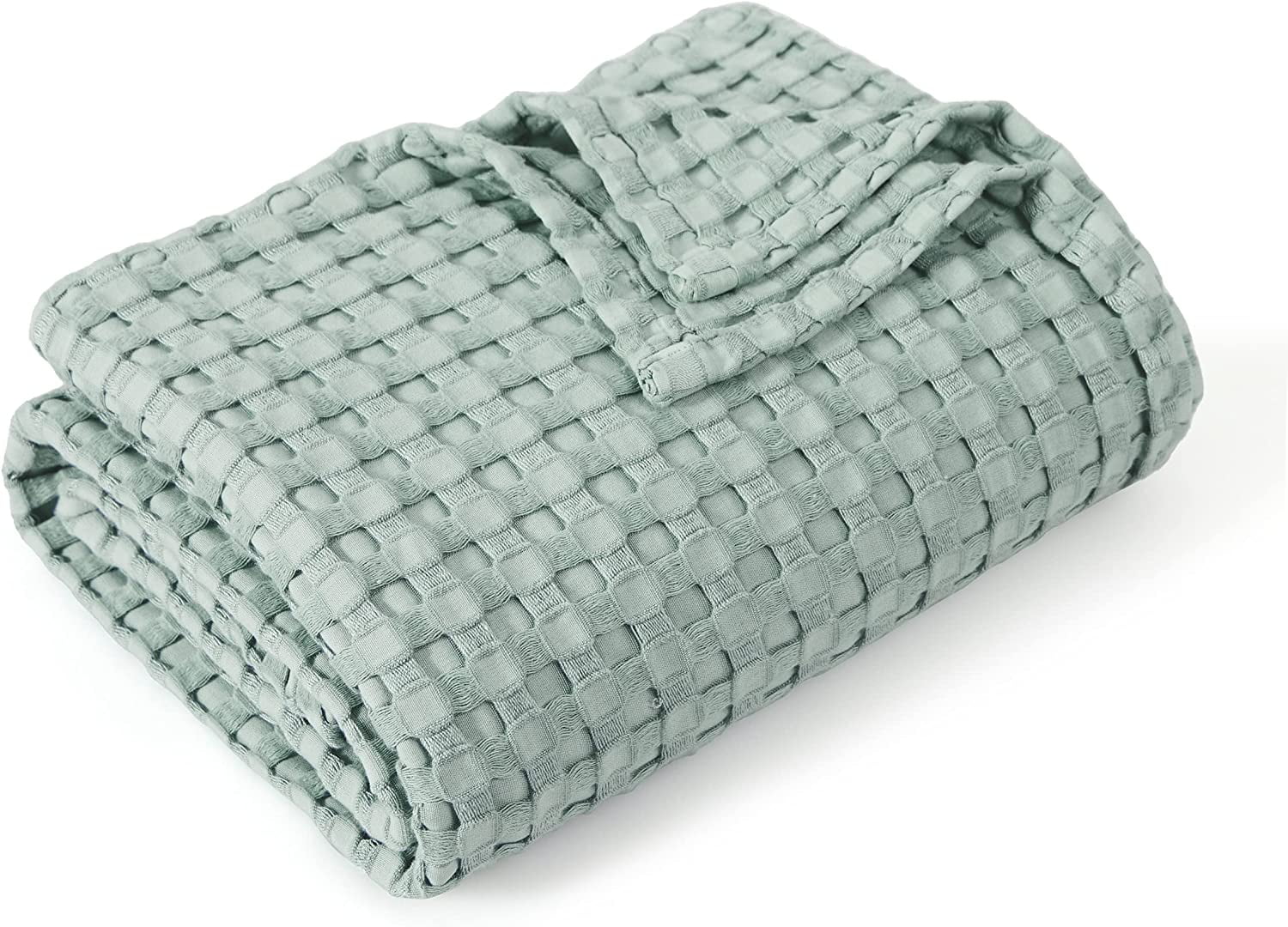 Bamboo Waffle King Size Blanket Soft, Lightweight and Breathable Cal King Blankets for Hot