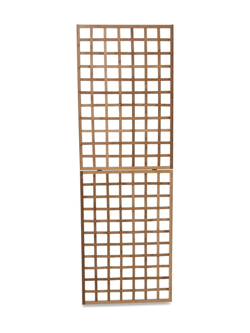Natural Bamboo Rectangular Wall Mount Trellis Set