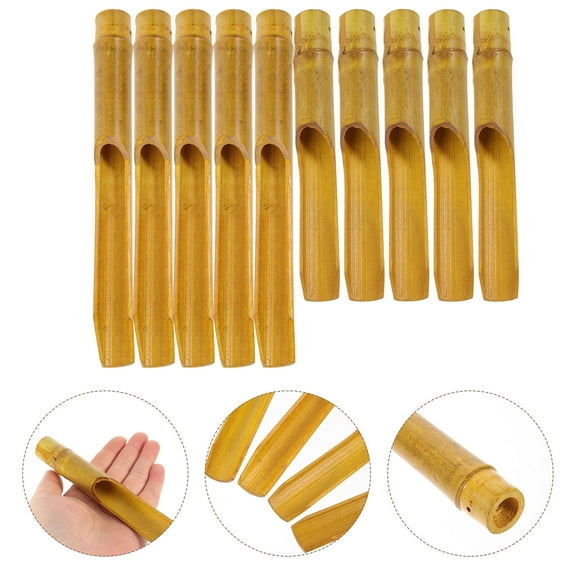 Bamboo Wind Chime, 10pcs Wind Chime Making Tubes Bamboo Wind Chimes Diy Replacement Parts