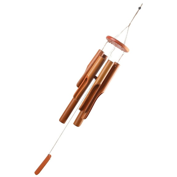Bamboo Wind Chime Decor Windchimes Pagoda Garden Statue for outside Large Deep Tone
