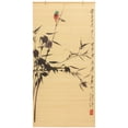 thumbnail image 1 of Red Lantern Bamboo Window Shade Blind - Nesting Birds 36" W, 1 of 7