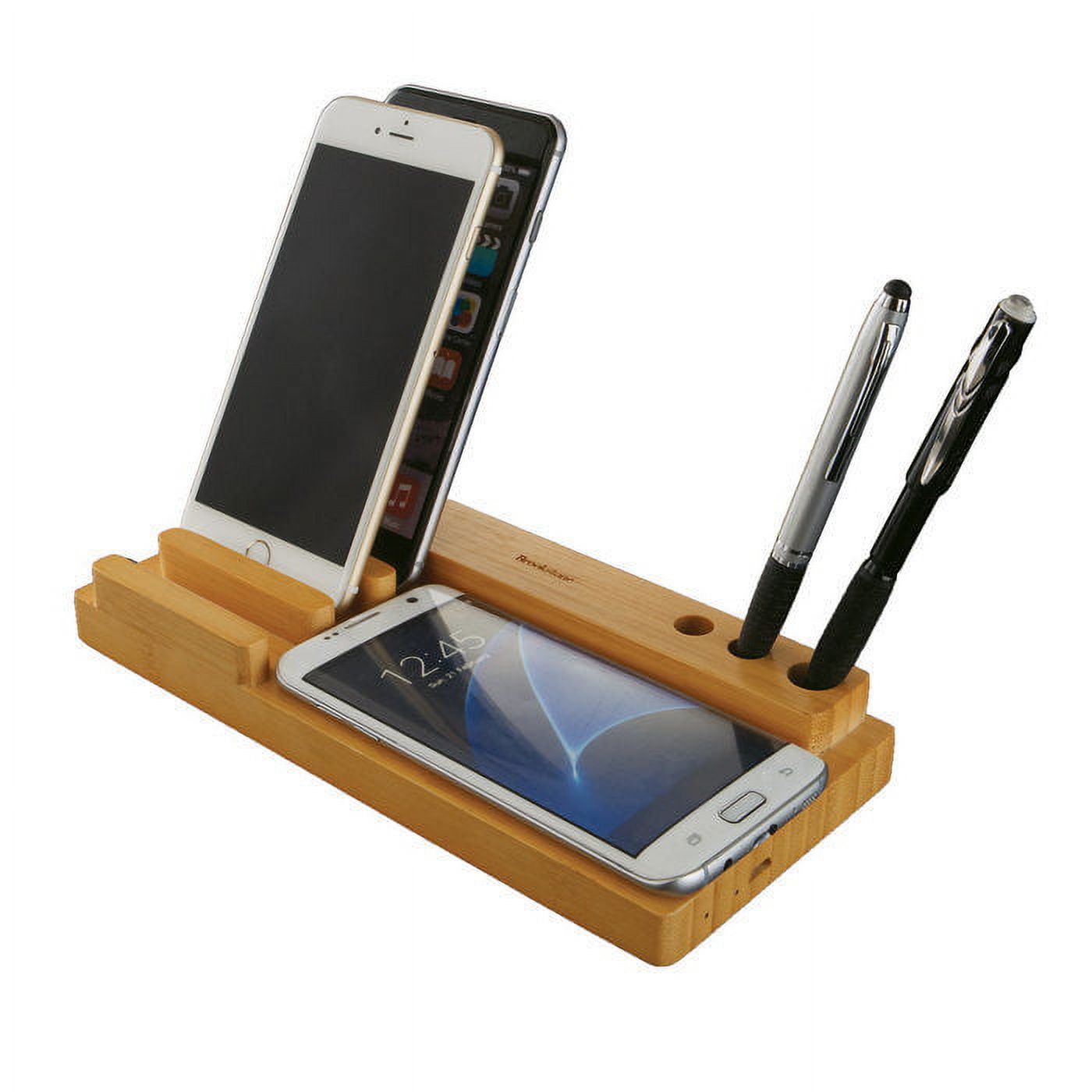 Bamboo Wireless Charging Valet