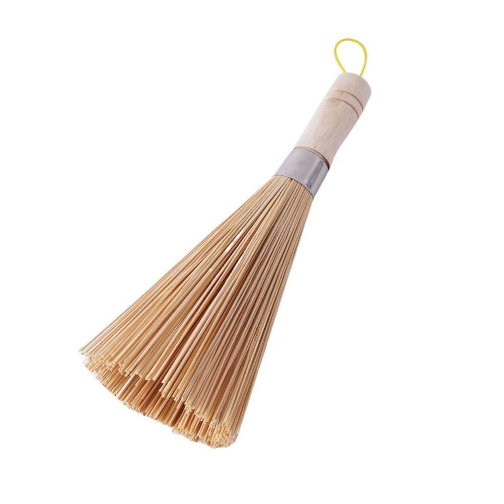 Bamboo Wok Brushes, Traditional Cleaning Brushes Wok Cleaning Whisk Pan