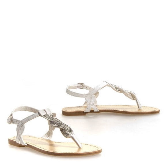 Bamboo Women ARMIN-01 Flat Sandal with Back Strap