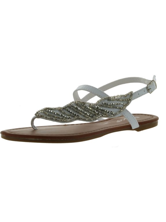 Women Amused-03 sandals, White PU, 8.5