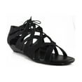 thumbnail image 1 of Bamboo Women DENISA-85 Lace-Up Closed Back Sandals, 1 of 3