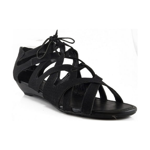 Bamboo Women DENISA-85 Lace-Up Closed Back Sandals