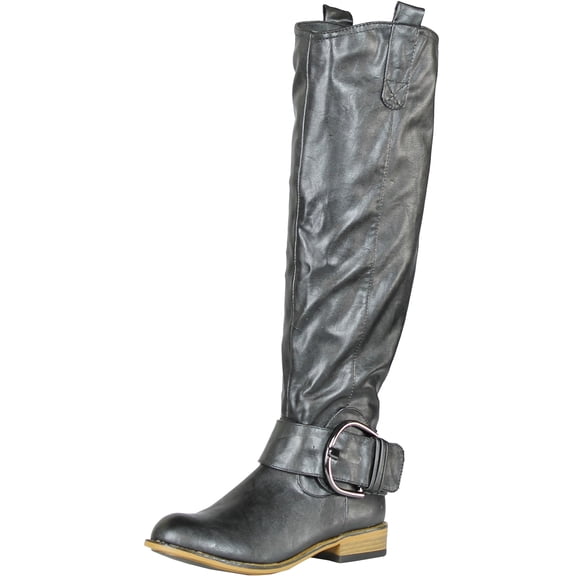 Bamboo Women Parksville01 boots, Black, 5.5