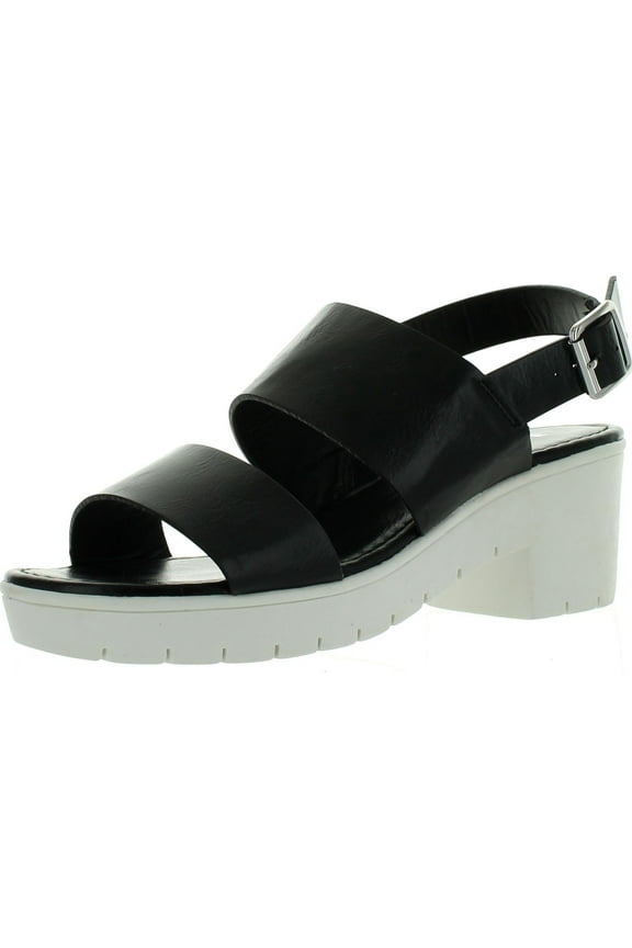 Womens Odessa-05 White Sole Dual Strap Sling Back Closure Fashion-Sandals