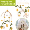 thumbnail image 1 of Bamboo Wood Baby Crib Mobile Bee Floral Nursery Hanging Wind Chime (yellow,green,white ), 1 of 8