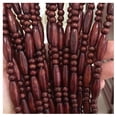 thumbnail image 1 of Bamboo Wood Beaded Curtain for Doors, Hanging Room Divider, Decorative Privacy Screen, Handmade Curtain for Balcony/Patio Door, 1 of 7