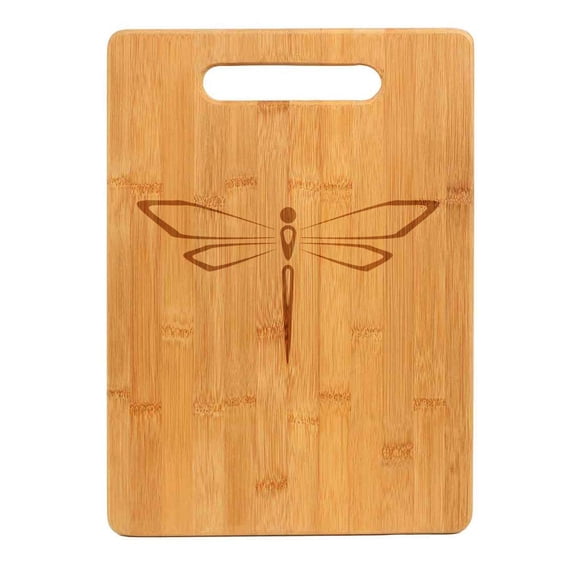 Bamboo Wood Cutting Board Dragonfly