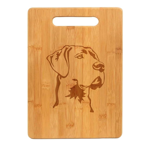 Bamboo Wood Cutting Board Great Dane Face