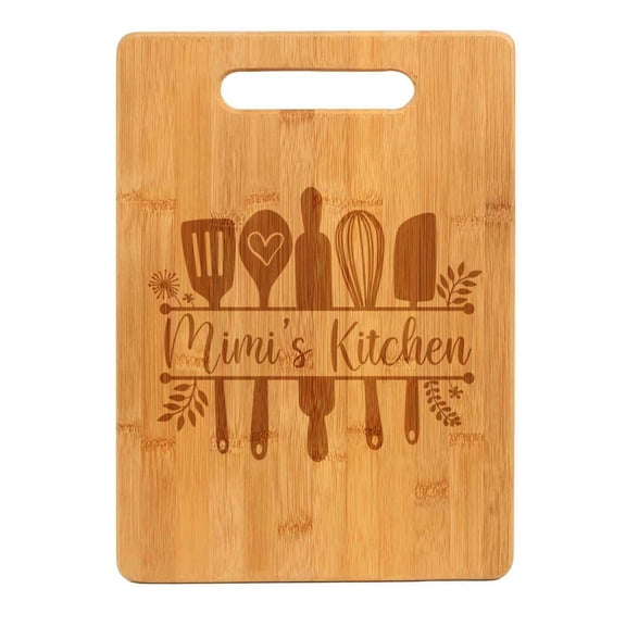 Bamboo Wood Cutting Board Mimi's Kitchen Utensils