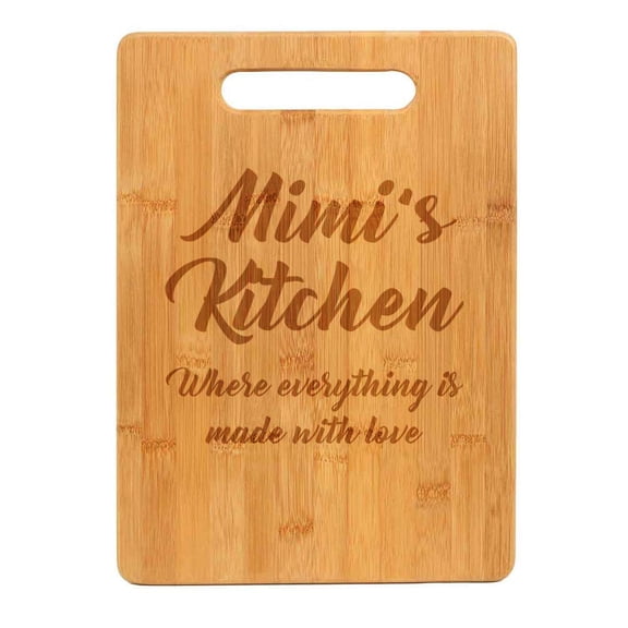 Bamboo Wood Cutting Board Mimi's Kitchen Where Everything Is Made With LoveF