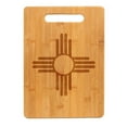 thumbnail image 1 of Bamboo Wood Cutting Board New Mexico Sun Symbol, 1 of 1