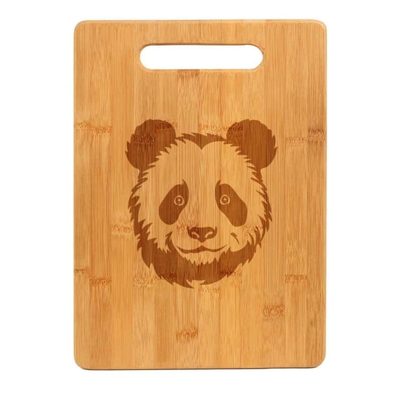 Bamboo Wood Cutting Board Panda Face