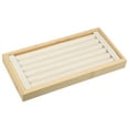 thumbnail image 1 of Unique Bargains Bamboo Wood Ring Tray Stackable Storage Jewelry Tray Showcase Display Organizer for Rings Beige, 1 of 7